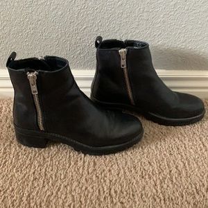 Vegan Leather Ankle Boots